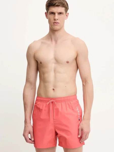 Плувни шорти Tommy Hilfiger зелено розово