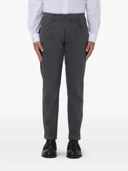 Pantaloni Fay plisate gri