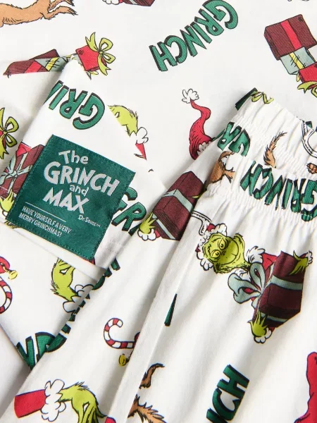 Reserved піжама Grinch кремовий 