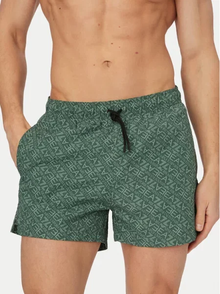 Plavecké šortky Emporio Armani zelené