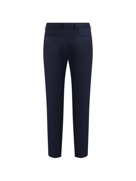 Pantaloni Boss de lână albastru