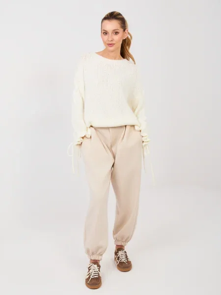 Pantaloni Italy Moda alb