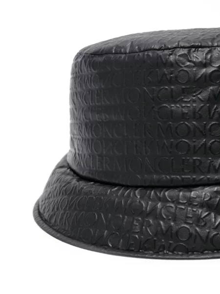 Raštuota skrybėlė Moncler izoliuoti juoda