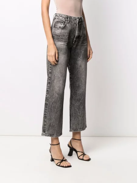 Široké džíny Philipp Plein šedé