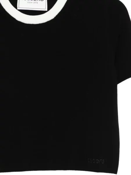 Top Iceberg prążkowany czarny