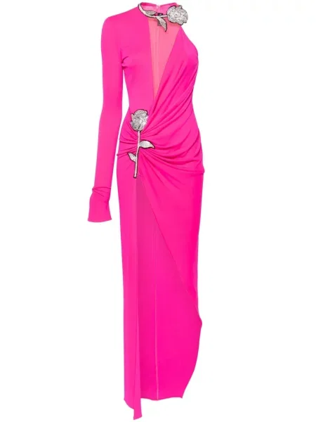 Rochie David Koma cu model floral roz