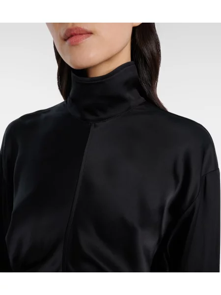 Top Toteme din satin negru