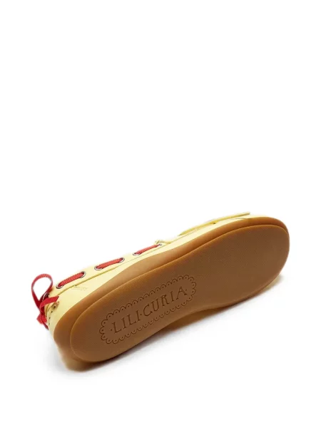 Pantofi loafer Lili Curia din piele galben