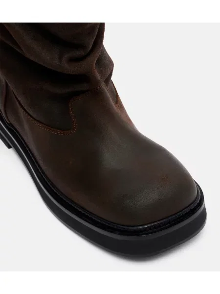 Botine The Attico din piele maro
