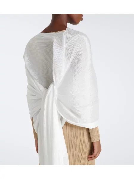 Szal Pleats Please Issey Miyake biała