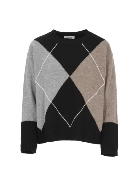 Sweter Kangra wełniany czarny