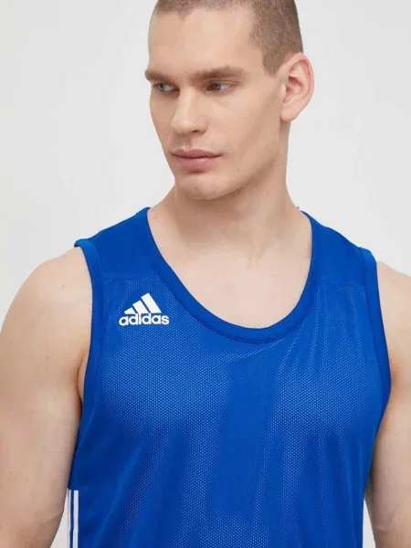 Tričko adidas Performance modré
