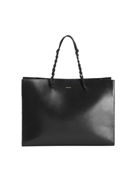Shopperka Jil Sander skórzana niebieska