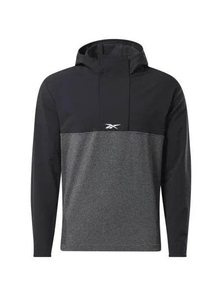 Hoodie Reebok s kapuco črna