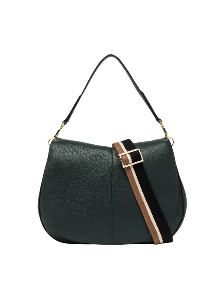 Lniana torebka Gianni Chiarini zielona