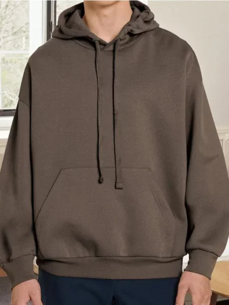 Mikina s kapucí Sinsay hnědá