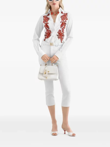Pantaloni Dolce & Gabbana alb