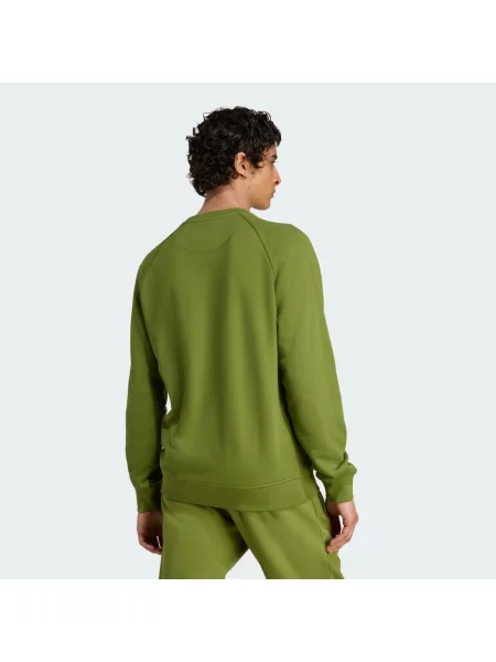 Bluza Trefoil Essentials French Terry Crew oliwkowa