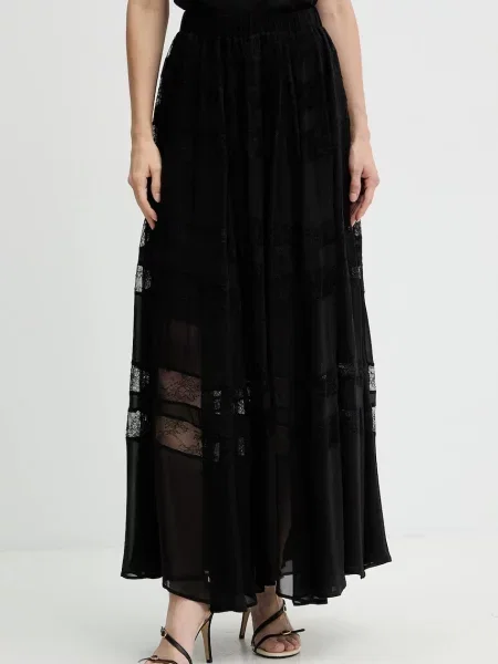 Marella fustă maxi evazați negru