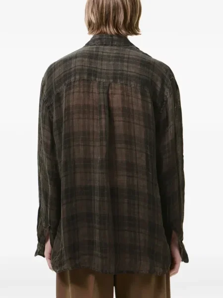 Košulja Our Legacy karirana siva