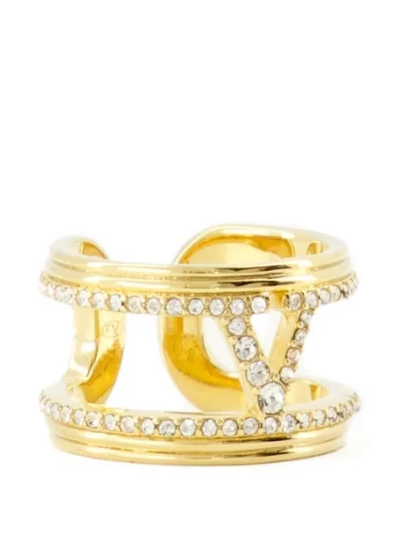 Inel Valentino Garavani de cristal auriu