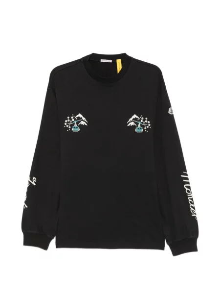 Lung tricou Moncler negru