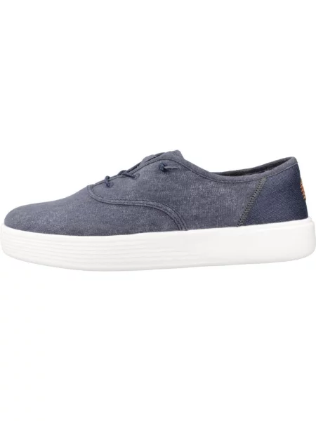 HEYDUDE Trampki Conway Craft Linen niebieskie