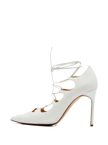Lodičky Manolo Blahnik biela