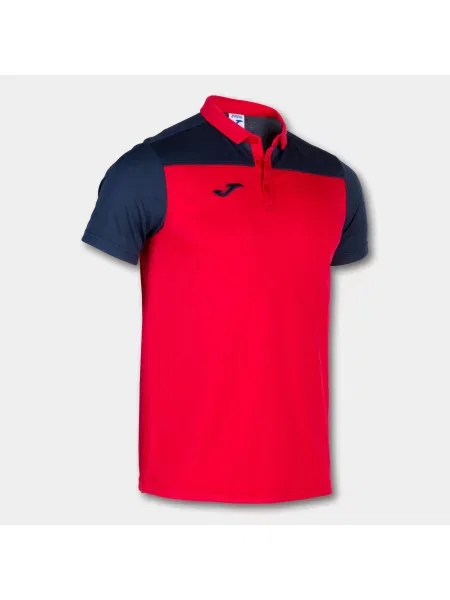 Koszulka polo do tenisa Joma Hobby II czerwona