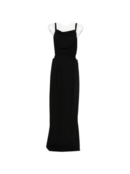 Rochie maxi Rick Owens fără mâneci de costum negru
