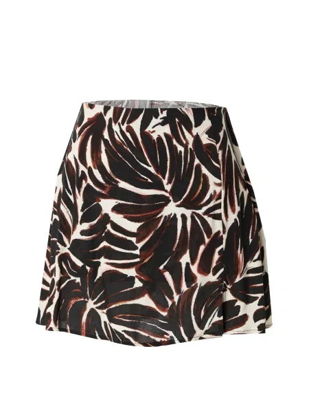 ONLY Fustă ONLNOVA castaniu / negru alb