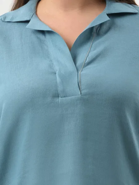 Блуза Panicale Cashmere блакитна