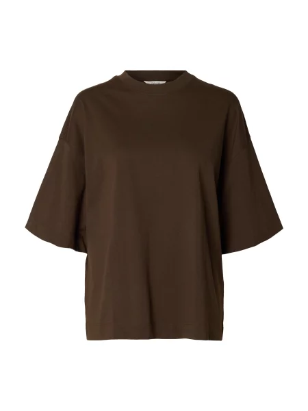 SELECTED Tricou SLFCOLWOMAN' maro