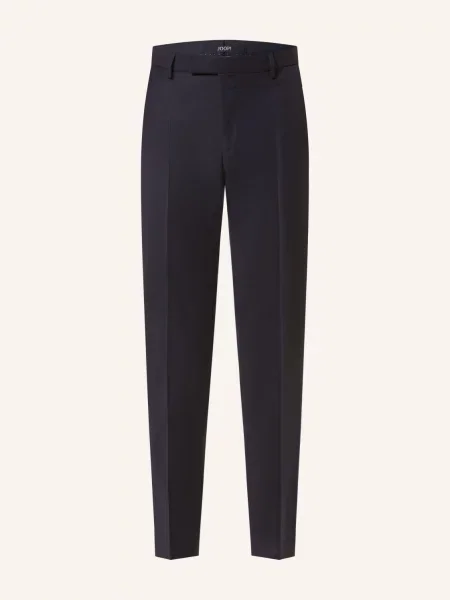 Joop! Spodnie Garniturowe Slim Fit blau niebieskie