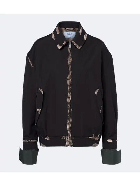 Geacă Prada cu model pepito negru