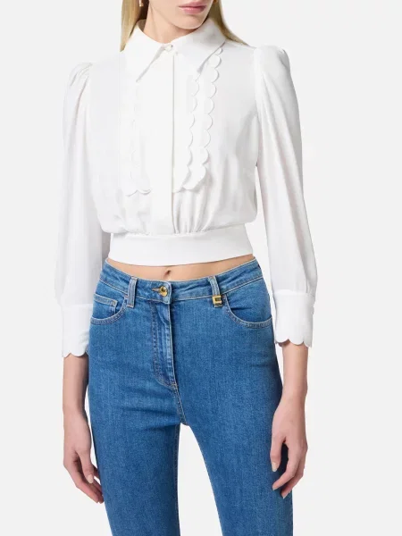 Блуза Elisabetta Franchi бежева