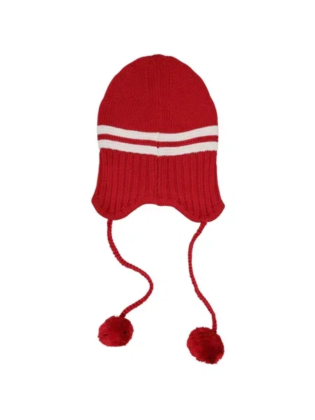Tommy Jeans Căciulă roșu / natural alb