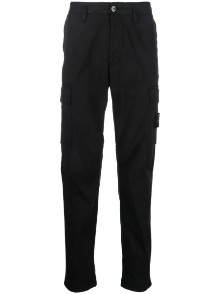 Pantaloni Stone Island cu strasuri negru