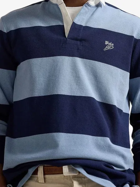 Костюм рокля тип риза Polo Ralph Lauren до коляното на райета зелено