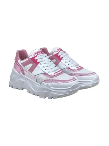 Versace Jeans Couture Buty Kobieta Różowy 41 EU Sneakers białe