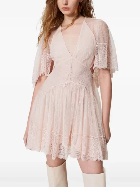 Rochie Twinset de costum roz