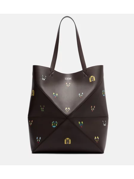 Geanta de piele Loewe din piele maro