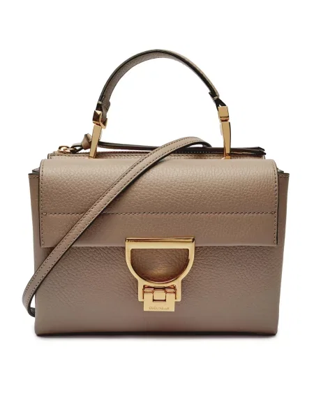 Geanta crossbody Coccinelle din piele bej