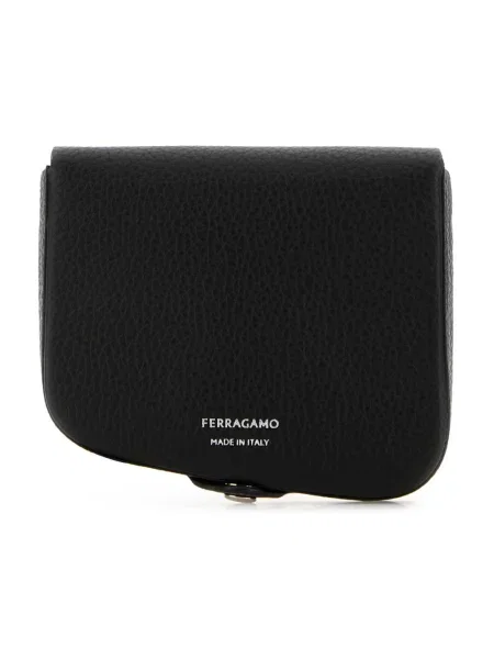 Portfel Salvatore Ferragamo skórzany czarny