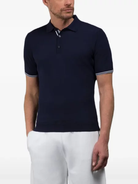 Tricou polo Moorer albastru