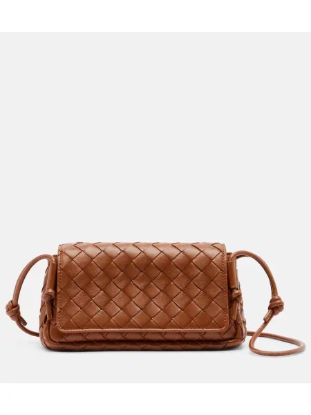 Geanta crossbody Bottega Veneta din piele maro