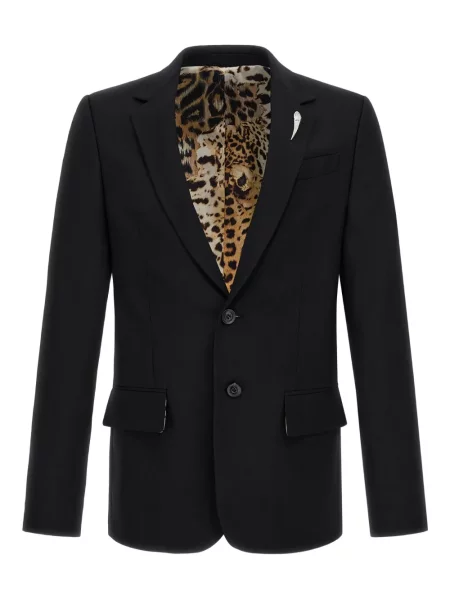 Marynarka Roberto Cavalli jednorzędowa czarna