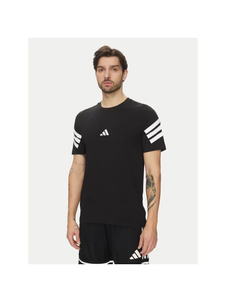 Adidas T-Shirt Future Icons Regular Fit μαύρο