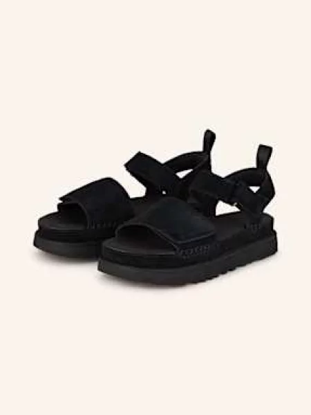 Trampki Ugg zamszowe na platformie czarne