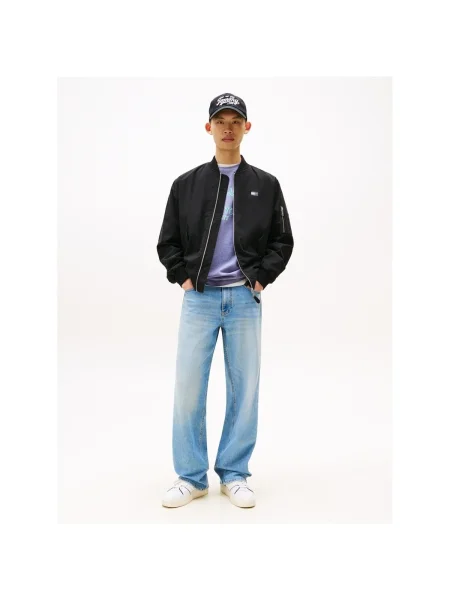 Džínsová bunda Tommy Jeans čierna